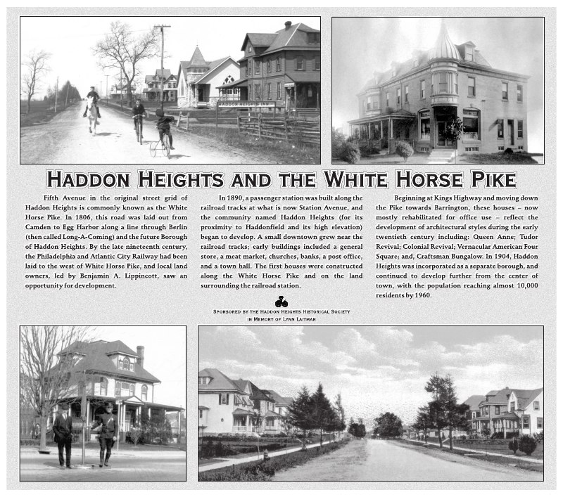 Preview of the White Horse Pike interpretive sign