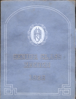 A Haddon Heights High School yearbook from 1926